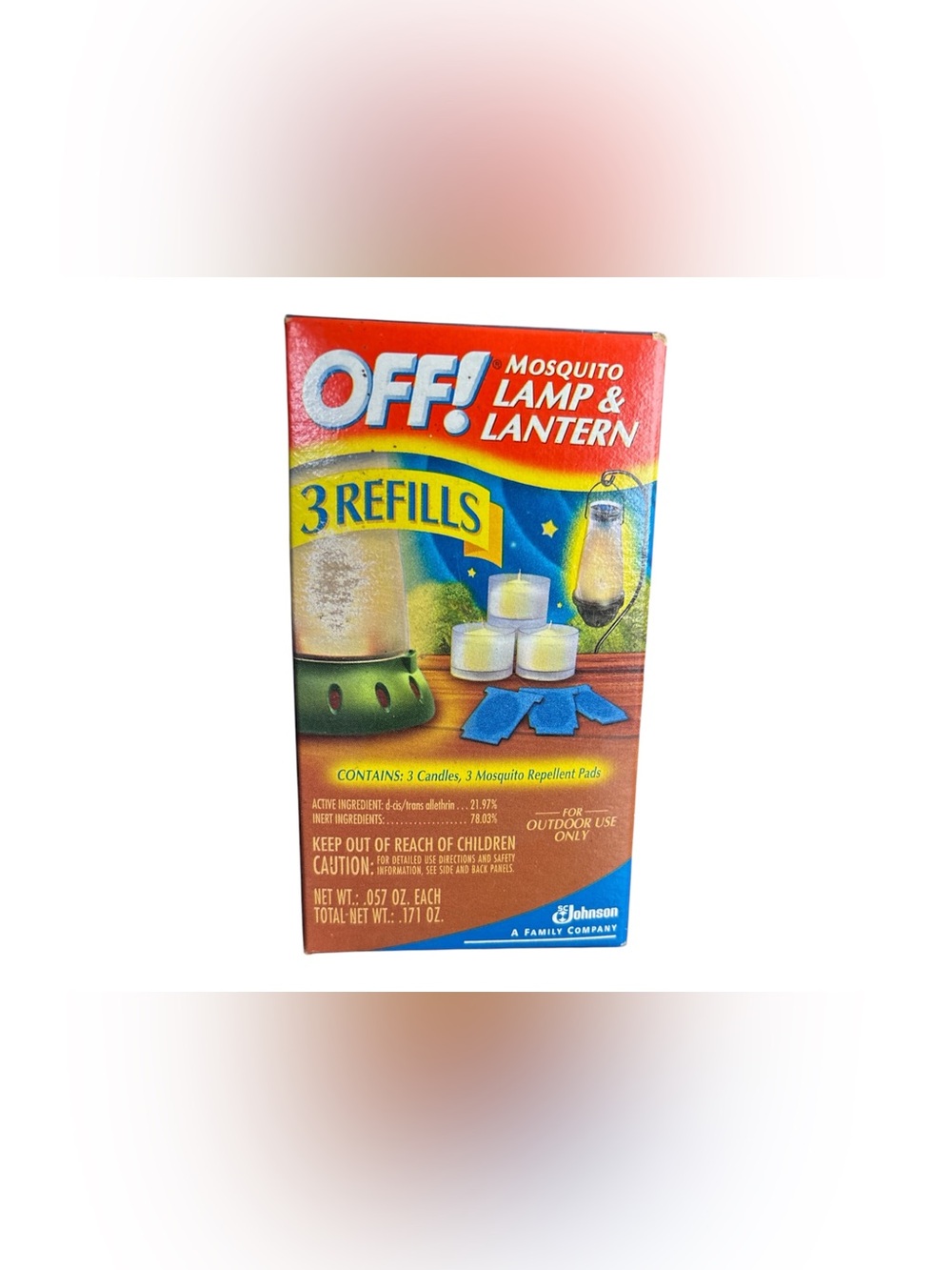OFF! Mosquito Lamp & Lantern 3 Refills Candles & Repellent Pads Discontinued New